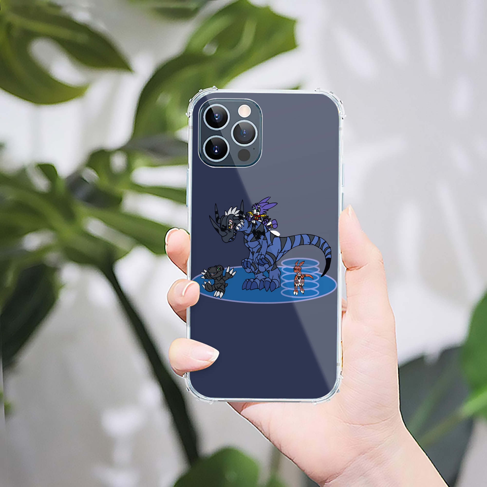 （画像用） Digimon デジタルモンスター/デジモン 【iPhone 12シリーズ対応】透明スマホケース（クリアソフトケース）